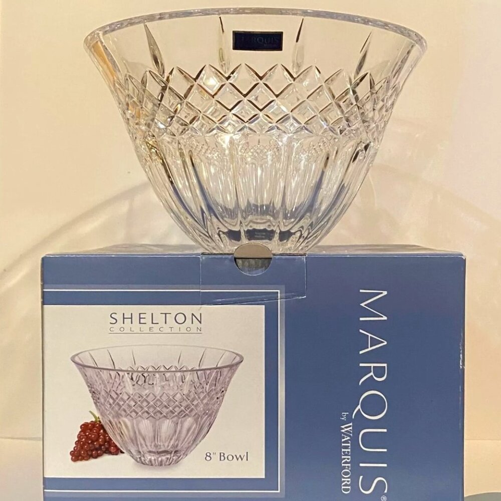 Marquis By Waterford Crystal Shelton 8” Bowl NIB
